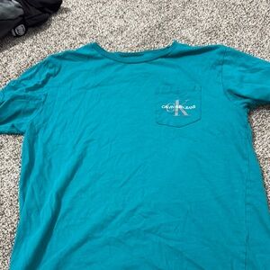 Calvin Klein Jeans womens Teal Shirt